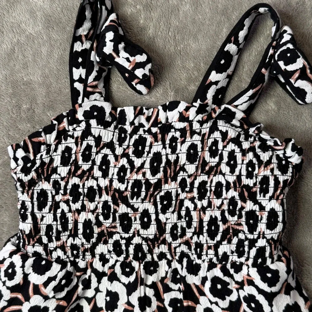 Diane von Furstenberg for Target Floral Smocked Dress Toddler 2T Girls Bow